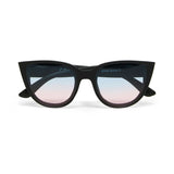 okkia okkia occhiale da sole premontato gatto lite mod silvia soft touch black lenti blue pink ean 8056211375354