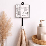 Italienisches Geschenk Italienisches Geschenk Wandhaken aus Keramik und Eisen, 8 x 17 cm, dekorativer Kleiderhaken für Zuhause und den Eingangsbereich, 1 Stück, EAN 8057586095830