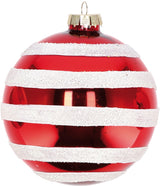 regalo italiano regalo italiano pallina natale d 10 cm vetro ass bianco rosso 1 pz ean 8057586057951