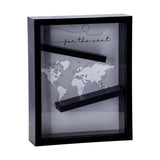 Italienisches Geschenk Italienisches Geschenk Sparbüchse aus MDF und Glas 20 x 6 cm, H 25 cm, dekorative, moderne Sparbüchse, 1 Stück, EAN 8057586123717