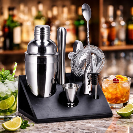 regalo italiano regalo italiano set 8 pz cocktail con supporto bamboo ean 8057586046139