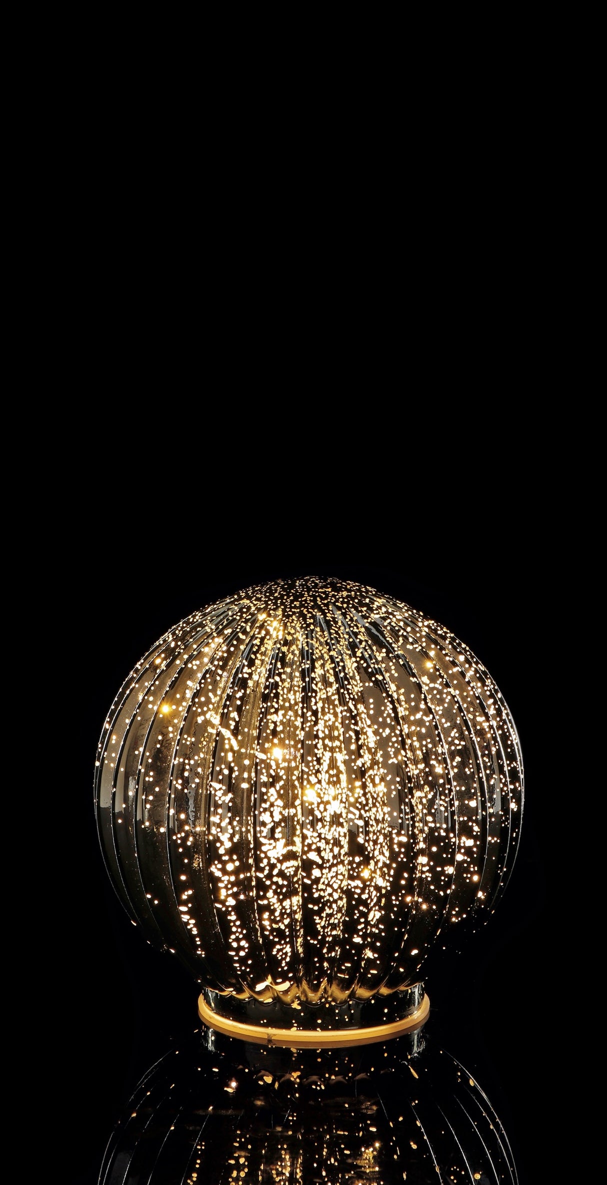 regalo italiano regalo italiano sfera natale vetro ass con 12 led d 15 cm oro 1 pz ean 8057586077584