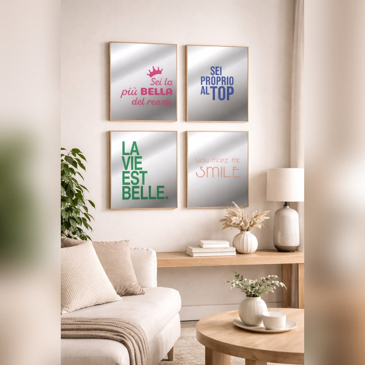 Italienisches Geschenk Italienisches Geschenk Glasspiegel 20 x 295 cm, dekorativer Wandspiegel, modern, für zu Hause, 1 Stück, EAN 8057586201057