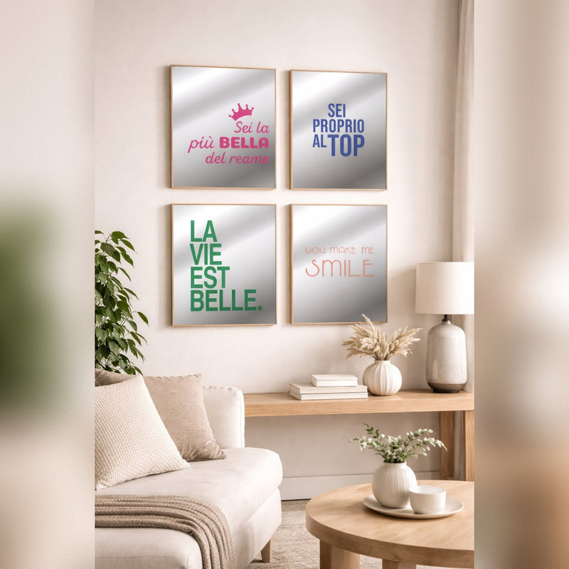 regalo italiano regalo italiano specchio in vetro 20 x 295 cm ass specchio decorativo da parete moderno casa 1 pz ean 8057586201057
