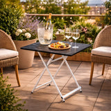 Italienisches Geschenk Italienisches Geschenk Klapptisch aus MDF und Eisen, 70 x 70 cm, H 71 cm, platzsparender Mehrzwecktisch für Wohn- und Küchenbereich, EAN 8057586091184