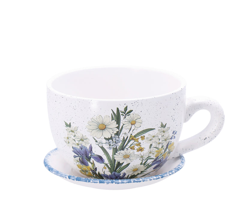 regalo italiano regalo italiano tazza con piattino 20 x 15 cm h 10 cm ass tazza decorativa in ceramica con sottotazza 1 pz ean 8057586191815
