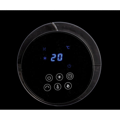 regalo italiano regalo italiano termoventilatore a torre 2000w con telecomando e oscillazione h 85 cm nero ean 8057586043893