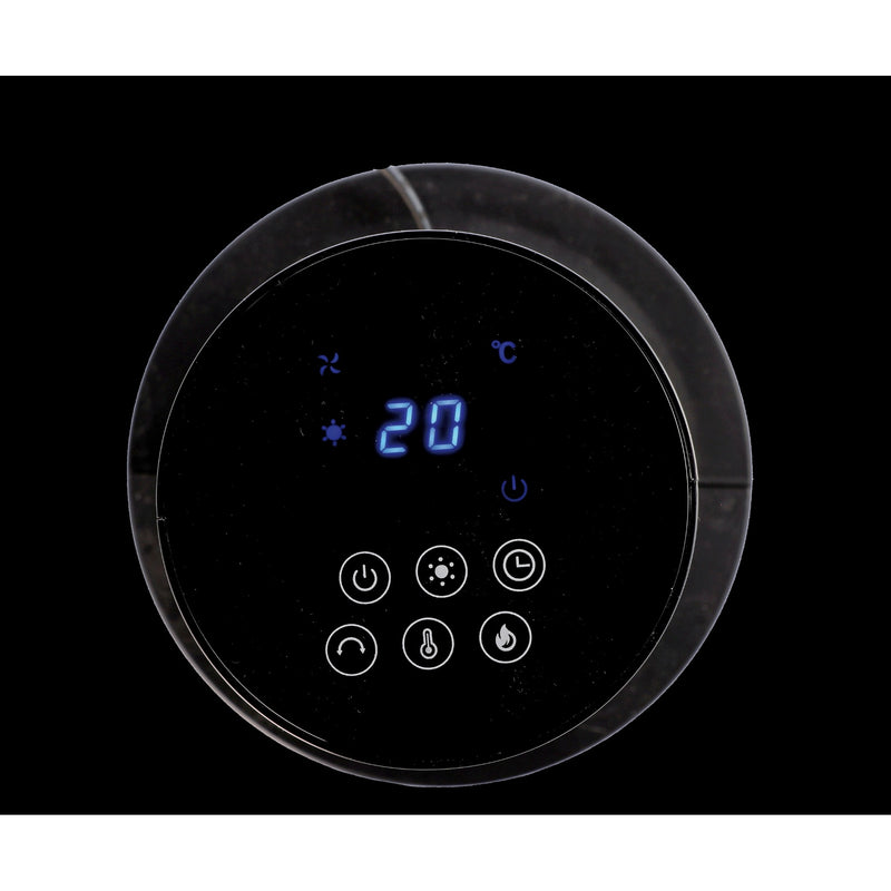 regalo italiano regalo italiano termoventilatore a torre 2000w con telecomando e oscillazione h 85 cm nero ean 8057586043893