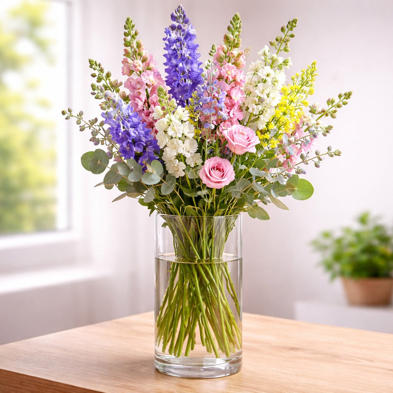 regalo italiano regalo italiano vaso in vetro lyon d 19 cm h 30 cm vaso decorativo moderno per fiori e arredo casa ean 8057586048492