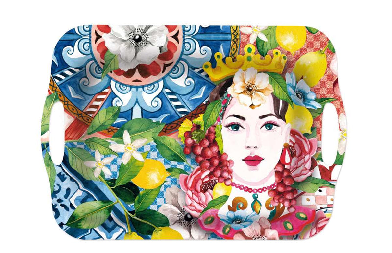 regalo italiano regalo italiano vassoio rettangolare melamina ass 355 x 255 cm multicolor 1 pz ean 8021785714281