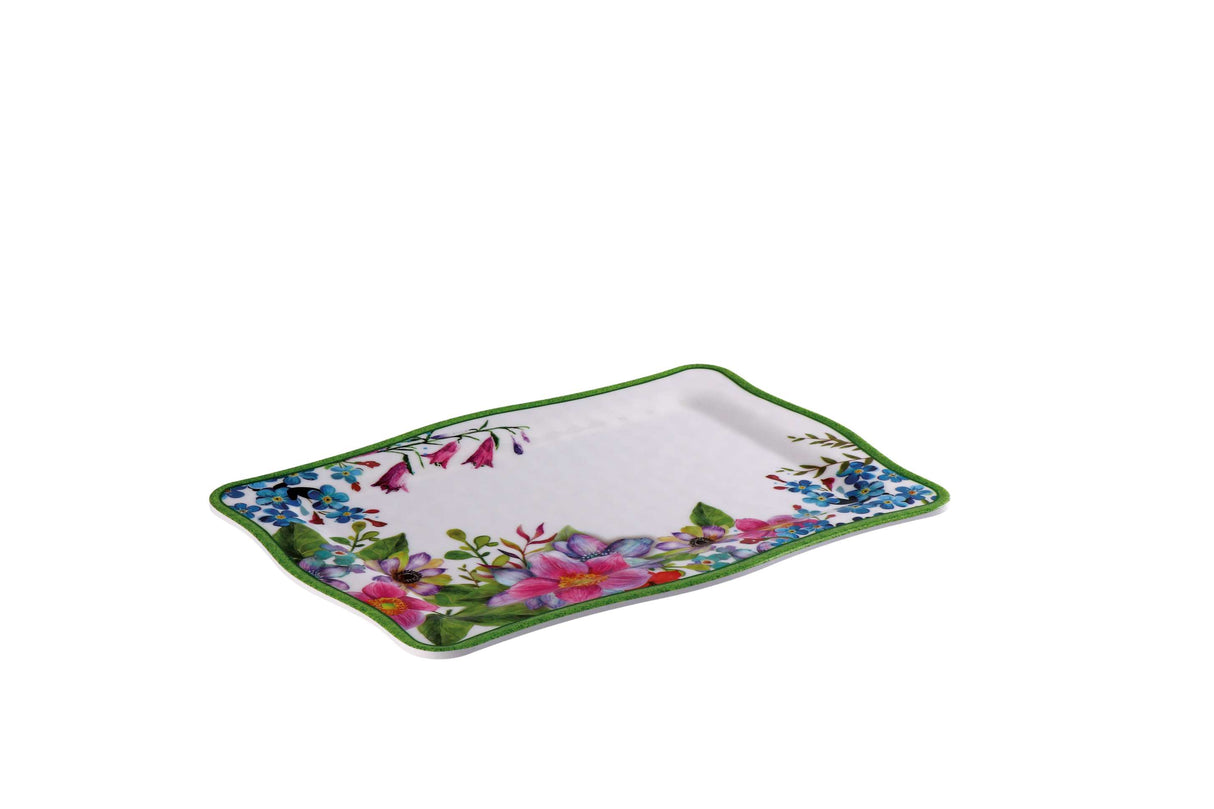 regalo italiano regalo italiano vassoio rettangolare shia melamina 30 x 21 cm h 15 cm multicolor ean 8057586111615