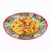 regalo italiano regalo italiano vassoio tondo rian in melamina d 40 cm h 2 cm rosso blu ean 8057586160620