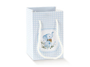 Scotton Shop Box Elefantino Azzurro Cartoncino 9x9x14 cm 10 pz