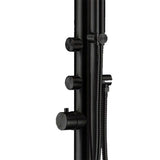 immagine-2-sined-budoni-doccia-da-giardino-in-acciaio-inox-316l-con-doccetta-altezza-221-cm-nero-satinato-ean-8025431016798