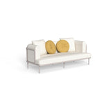 talenti talenti salotto lisa set sofa 2 poltrone armchair e tavolo caffe d85 bianco