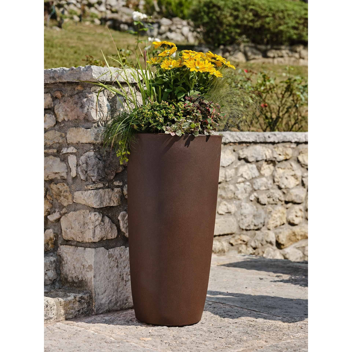teraplast teraplast vaso a colonna dafne 40 resina bronze ean 8051560208285