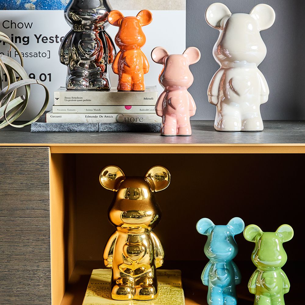 tognana tognana orso salvadanaio home decor bear h 27 cm ceramica argento ean 8056444012422