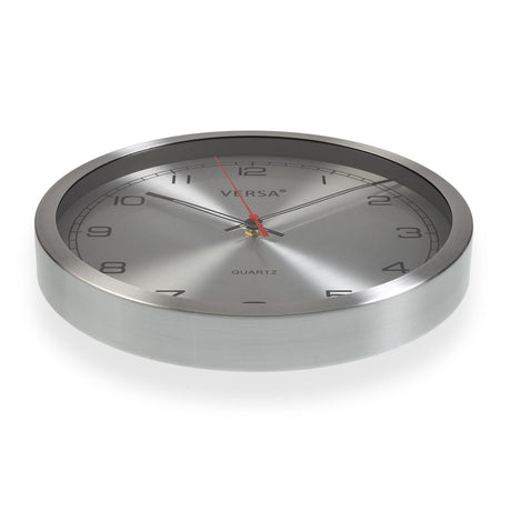 versa versa orologio da parete d 30 cm alluminio grigio ean 8420327494382