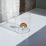 wd lifestyle wd lifestyle bicchiere vetro borosilicato cc 250 ml decoro arcobaleno ean 8055035684321