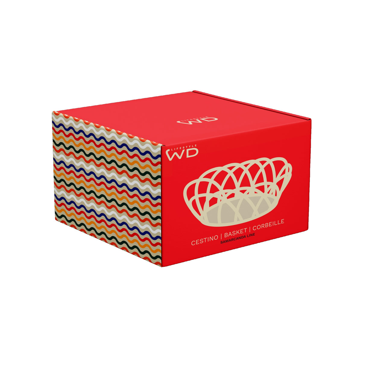 wd lifestyle wd lifestyle cestino centrotavola in stoneware rosso ean 8055035683782