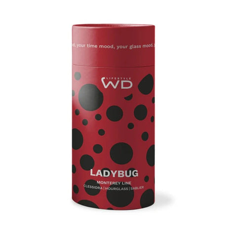 wd lifestyle wd lifestyle clessidra in vetro borosilicato con decoro interno coccinella verde rosa ean 8055035682266
