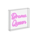 wd lifestyle wd lifestyle insegna neon con cornice in plexiglass 18 x 18 cm decoro drama queer ean 8053300579372