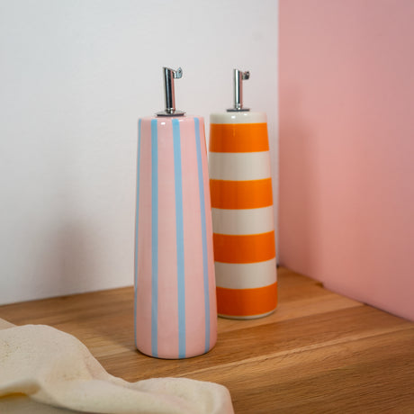 wd lifestyle wd lifestyle oliera acetiera in stoneware 490 ml rosa ean 8055035684826