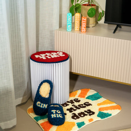 wd lifestyle wd lifestyle pantofole decoro gin tonic taglia sm blu grigio ean 8055035682495