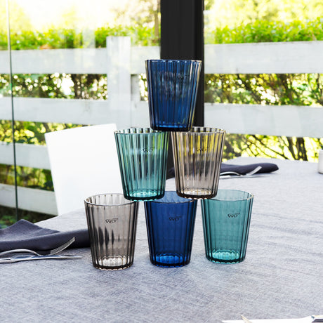 wd lifestyle wd lifestyle set 2 bicchieri in acrilico 370 ml blu ean 8053300574407