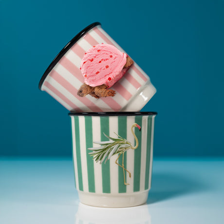 wd lifestyle wd lifestyle set 2 bicchierini caffe decoro fenicottero e tartaruga ean 8055035684277