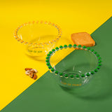 wd lifestyle wd lifestyle set 2 ciotole 500 ml in vetro decorazione cup of joy e cup of peace giallo verde ean 8055035685014