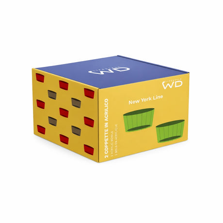 wd lifestyle wd lifestyle set 2 coppette in acrilico 490 ml trasparente ean 8055035684437