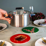 wd lifestyle wd lifestyle sottopentola ceramica d 18 cm decoro corna candy cane ean 8053300577804