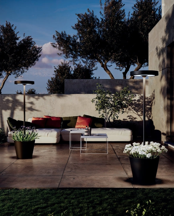 zafferano zafferano lampada poldina reverso l piantana d 435 cm h 156 cm con telecomando salvia ean 8054040724824