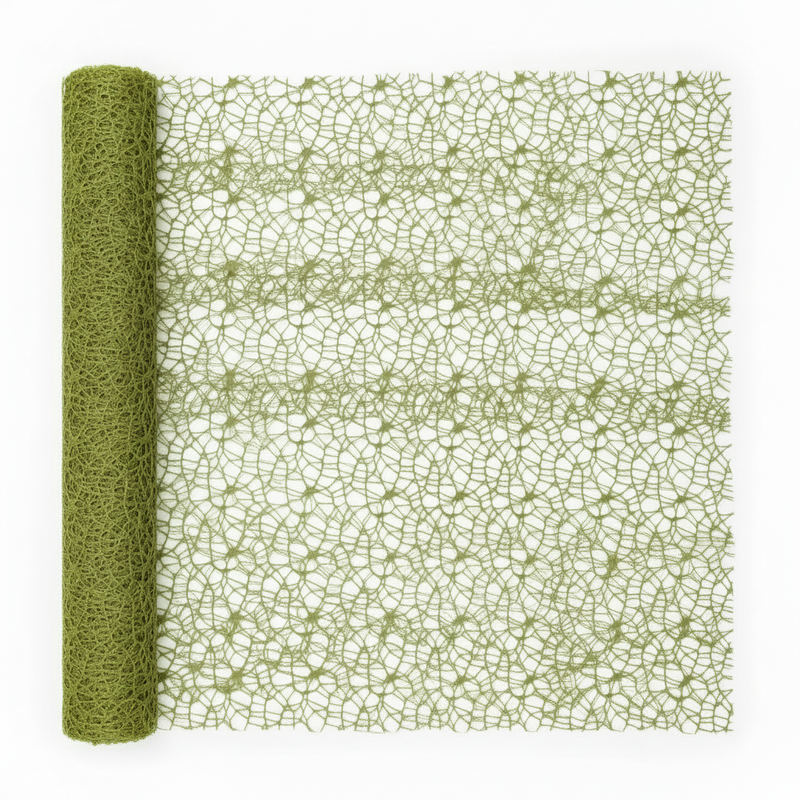 Rete polycotton per composizioni floreali, bomboniere e decorazioni. ARPIMEX H 48 cm × 5 mt, colore verde ean 8018318173592