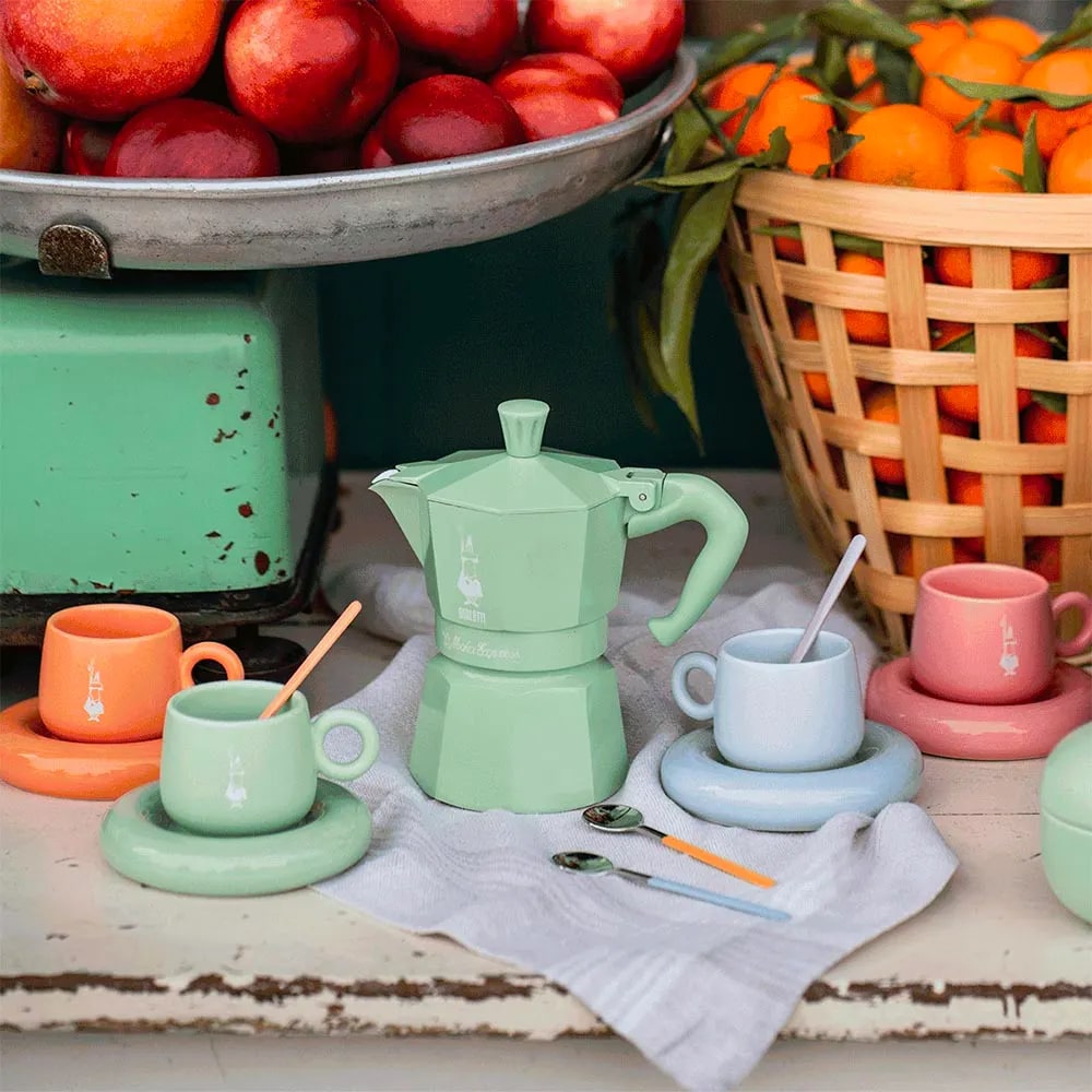 MOKA③ Bialetti Moka Express 3 Cups Mint – L'Arcolaio