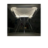 bigiemme bigiemme alzata plexiglass trasparente per top led 48x48 cm h 40 cm