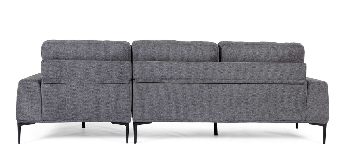 bizzotto bizzotto divano 3 posti washington con penisola grigio scuro ean 8051836606715