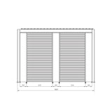 bizzotto bizzotto frangisole laterale per pergola ocean h 238 cm l 123 cm antracite ean 8051836473805