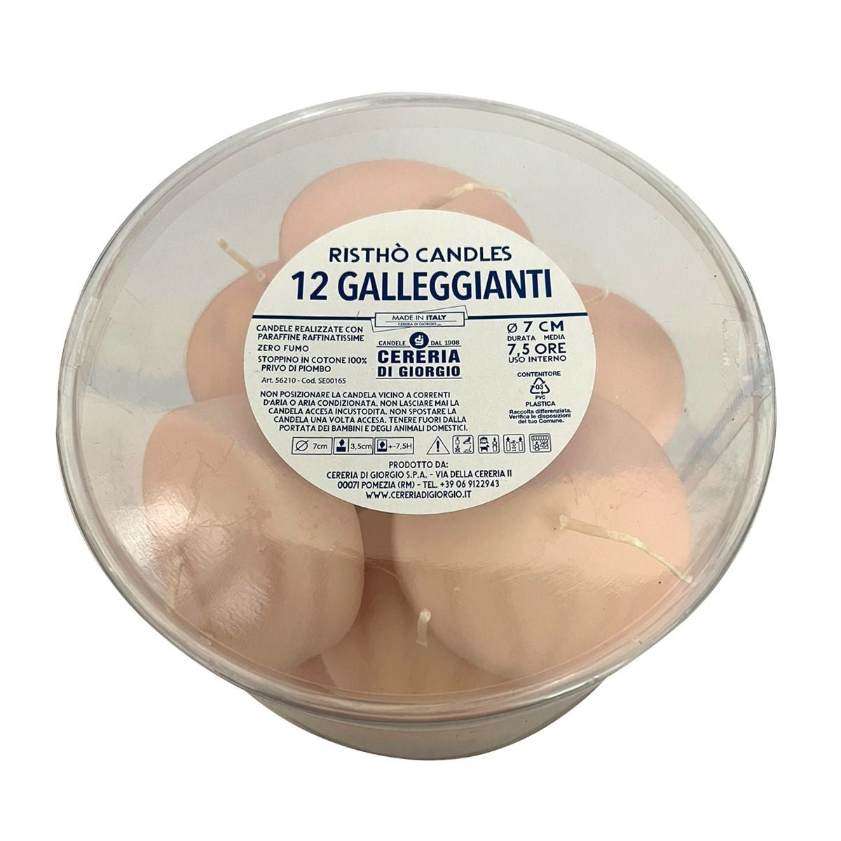 immagine-3-cereria-di-giorgio-candele-galleggianti-d-7-cm-h-15-cm-cipria-12-pz