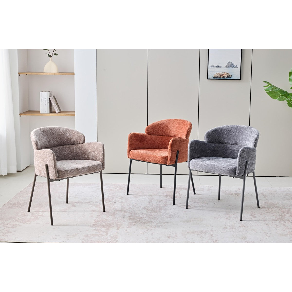 di mo commerciale di mo commerciale poltrona iris in tessuto terracotta con gambe in metallo sedia da arredo design moderno ean 8010402524020