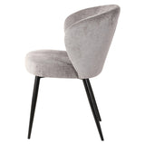 di mo commerciale di mo commerciale poltroncina evelyn 58 x 48 cm h 805 cm in tessuto grigio con gambe in metallo sedia design elegante ean 8010402515226