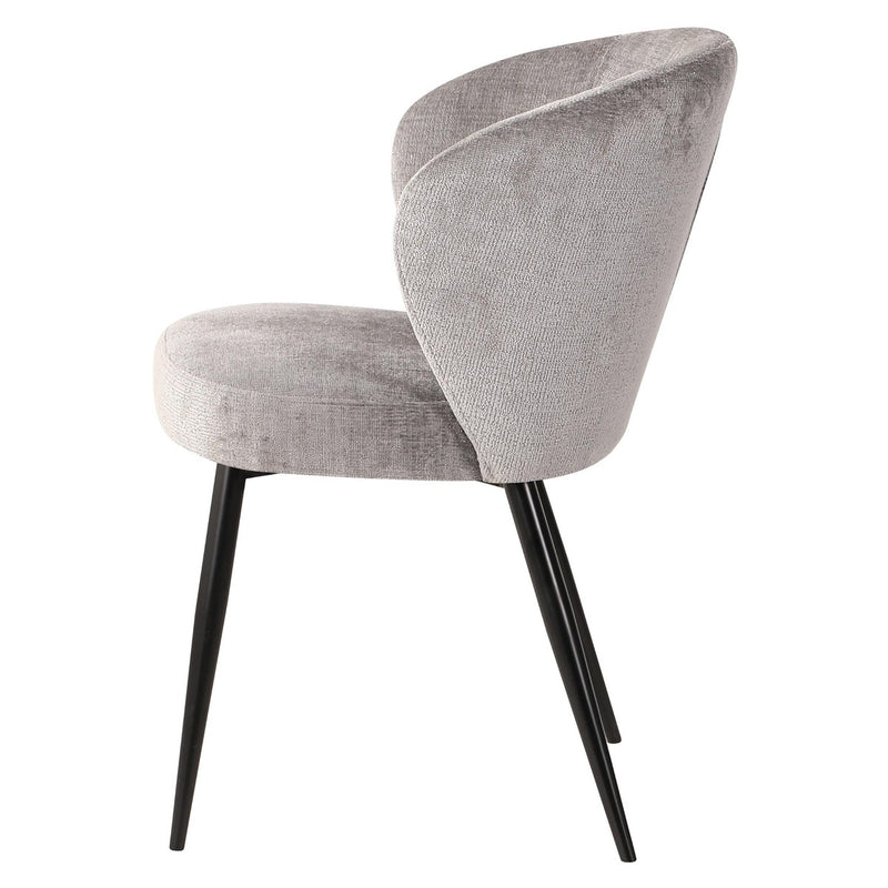 di mo commerciale di mo commerciale poltroncina evelyn 58 x 48 cm h 805 cm in tessuto grigio con gambe in metallo sedia design elegante ean 8010402515226