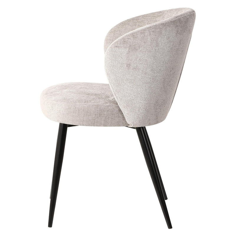 di mo commerciale di mo commerciale poltroncina evelyn 58 x 48 cm h 805 cm in tessuto tortora con gambe in metallo sedia design elegante ean 8010402515219