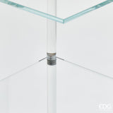 edg enzo de gasperi edg enzo de gasperi alzata decorativa splendor quadrata 3 piani h 38 cm l 30 cm l 30 cm vetro natural ean 8059824514981