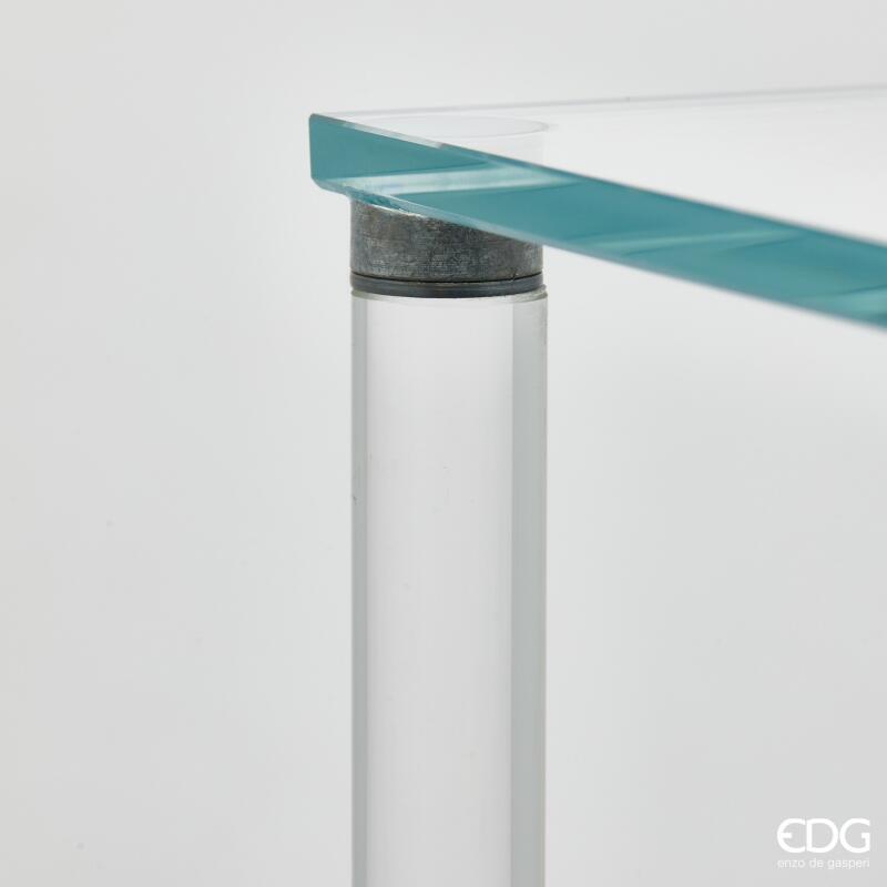 edg enzo de gasperi edg enzo de gasperi alzata decorativa splendor quadrata h 78 cm l 35 cm l 35 cm vetro natural ean 8059824514998