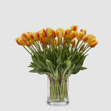 edg enzo de gasperi edg enzo de gasperi bouquet di 5 tulipani chiusi gomma olis h 40 cm giallo rosso ean 8059824081650