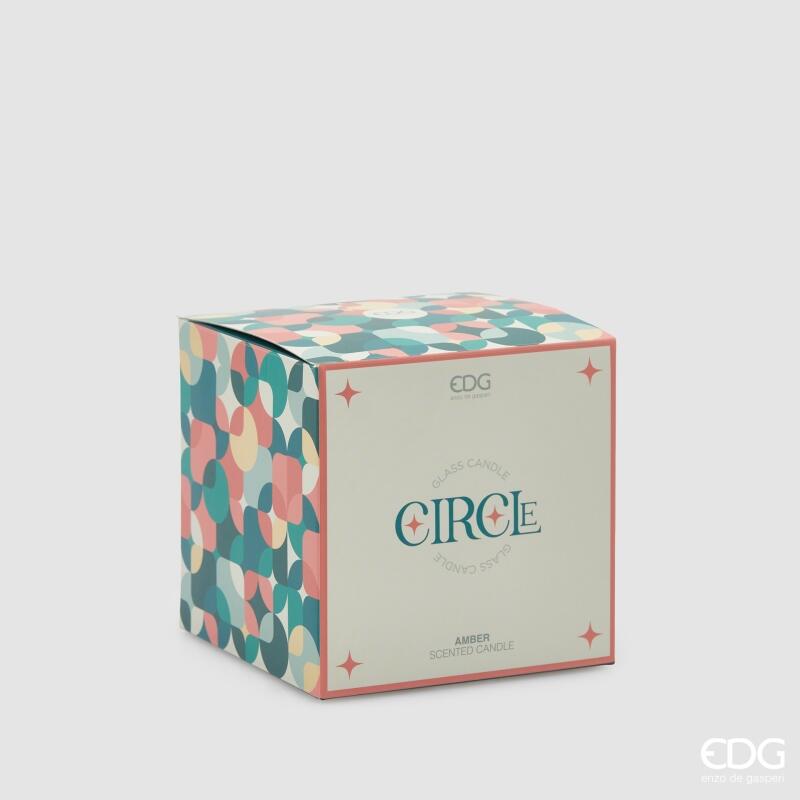 edg enzo de gasperi edg enzo de gasperi candela circle con profumo h 95 cm d 95 cm bomboniera vetro amber ean 8059824517869