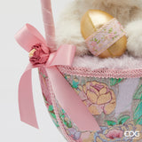 edg enzo de gasperi edg enzo de gasperi decoro cesto di pasqua con coniglio h 54 cm d 20 cm multicolor ean 8059824625885