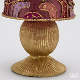 edg enzo de gasperi edg enzo de gasperi decoro decoglitter pino e fiocchi di natale h 47 cm d 115 cm poliresina rosa oro ean 8059824597793